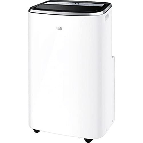 AEG Chillflex Pro AXP35U538CW mobile Klimaanlage / LED Display / Touch-Buttons / Fernbedienung / 40-50m² / Kühlfunktion / Ventilator / Entfeuchtungsfunktion / Automatik / weiß/silber/schwarz