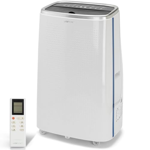 Clatronic® Mobile Klimaanlage mit WiFi-Steuerung | 3in1 Klimaanlage Mobil zum Kühlen, Entfeuchten, Ventilieren | Air Conditioner mit 12000 BTU | Klimaanlage mit Abluftschlauch | Klimagerät CL 3750
