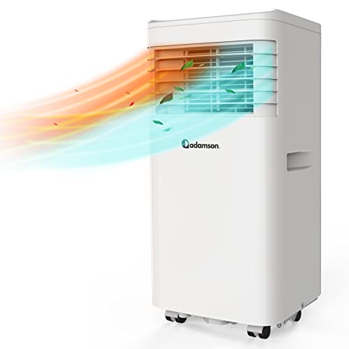 Adamson A40 | 4-in-1 Mobile Klimaanlage + NEU 2023 + mit Entfeuchtungsfunktion, Ventilator, Kühl- und Heizmodus + Fernbedienung + 7000 BTU Klimaanlage mobil + Air Conditioner - Mini Klimaanlage
