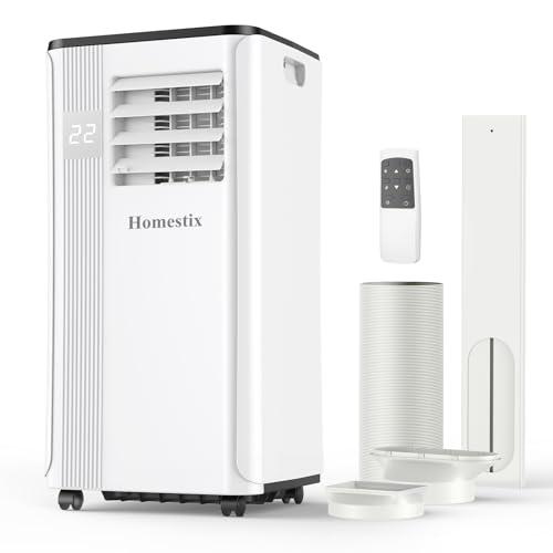9000 BTU Klimaanlage Mobil, 4-in-1Mobile Klimaanlage, Luftentfeuchter, 2-Stufiger Lüfter, Intelligenter Schlafmodus, Digitale Displays, Fernbedienung und 24-Stunden-Timer, Kühlfläche bis zu 88 m³(33㎡)