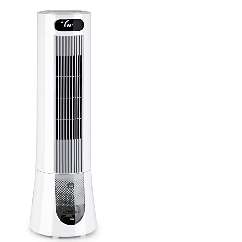 Klarstein Luftkühler mit Wasserkühlung, 5-in-1 Verdunstungskühler, Luftbefeuchter, Ventilator, Luftreiniger & Nachtmodus, Mobile Klimageräte Luftkühler 7L, 45 Watt Air Cooler, 132 m³/h Luftstrom