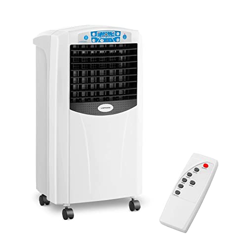 Uniprodo UNI_COOLER_03 Luftkühler mit Wasserkühlung 5-in-1 mobiles Kühlgerät ohne Abluftschlauch 6 l Luftbefeuchter Lufterfrischer mit Heizfunktion