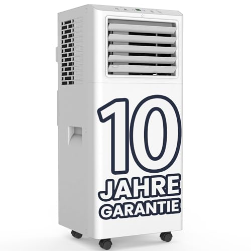 Newentor Klimaanlage Mobil 9000 BTU, Klimaanlage Mobil mit Abluftschlauch, Klimagerät Mobil 90m³/33㎡- Kühlen/Entfeuchten/Lüften, 10 Jahre Garantie, Mit Fenster-Kit, 2 waschbaren Filter