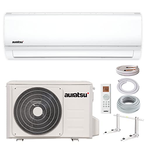 AURATSU AWX-24 Split Klimaanlage 7 kW 24000 BTU, für Räume bis zu 100 qm, WiFi Ready Invert Klimagerät Split, A++ Kühlen, A+ Heizen, inkl. Flairmax Montage-Set, Kältemittel R32, Fernbedienung