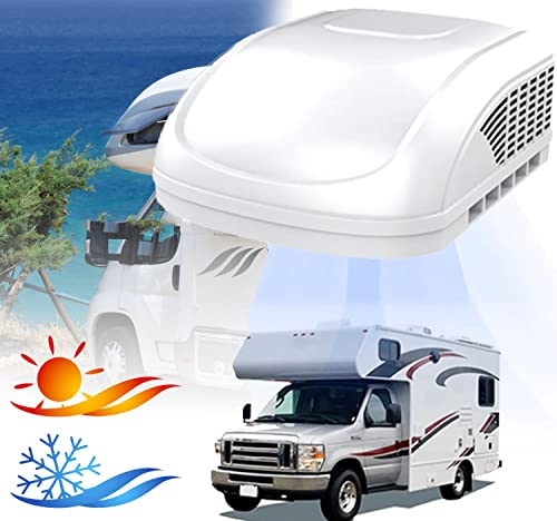 GBHJJ 12V/24V Klimaanlage für Wohnwagen, Klimaanlage Dachklimaanlage, Wohnmobil, Camping, Boot, Bus, Camper, Caravan, Mobilheim, Büro oder Wohnung,12V