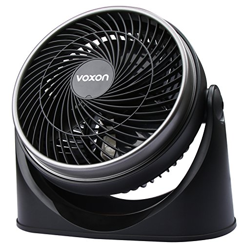 VOXON Ventilator, Tisch-/Wand-Tischventilator Kraftvoller und geräuscharmer Turbo-Ventilatoren mit 3 Geschwindigkeitsstufen und verstellbaren Neigungswinkel