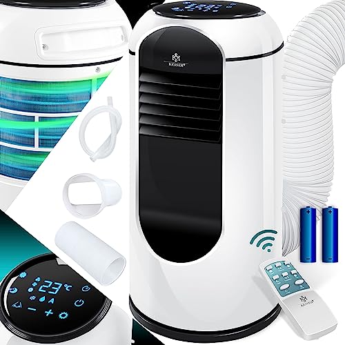 KESSER® Klimaanlage Mobil Klimagerät Sky Tower 4in1 kühlen, Luftentfeuchter, lüften, Ventilator - 9000 BTU/h (2.600 Watt) 2,7KW - Klima, Fernbedienung und Timer, Nachtmodus (EEK: D), Weiß