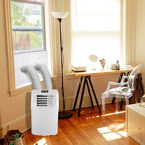HOOMEE Fensterabdichtung für Mobile Klimageräte, Zum Anbringen an Schiebefenster Vertikal/Horizontal, Fensterabdichtung Klimaanlage für Fensteröffnungen bis 152x35cm, Auf 6 Längen Zuschneidbar